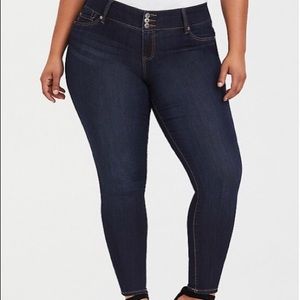 Torrid Jeggings dark blue size 14